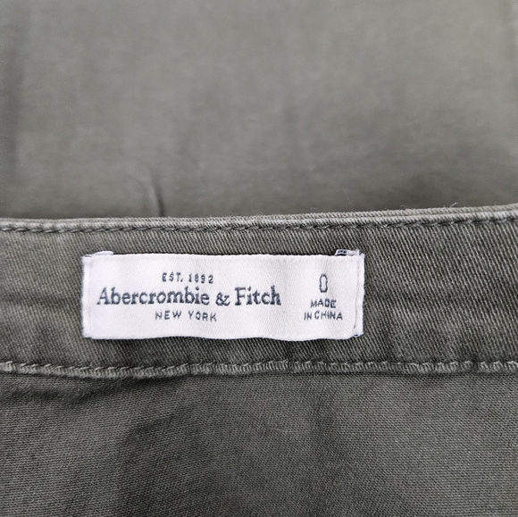 NWT Abercrombie & Fitch Olive Y2K Sailor Cotton Jean Skirt Size 0 Women's H57‎ - Picture 7 of 11